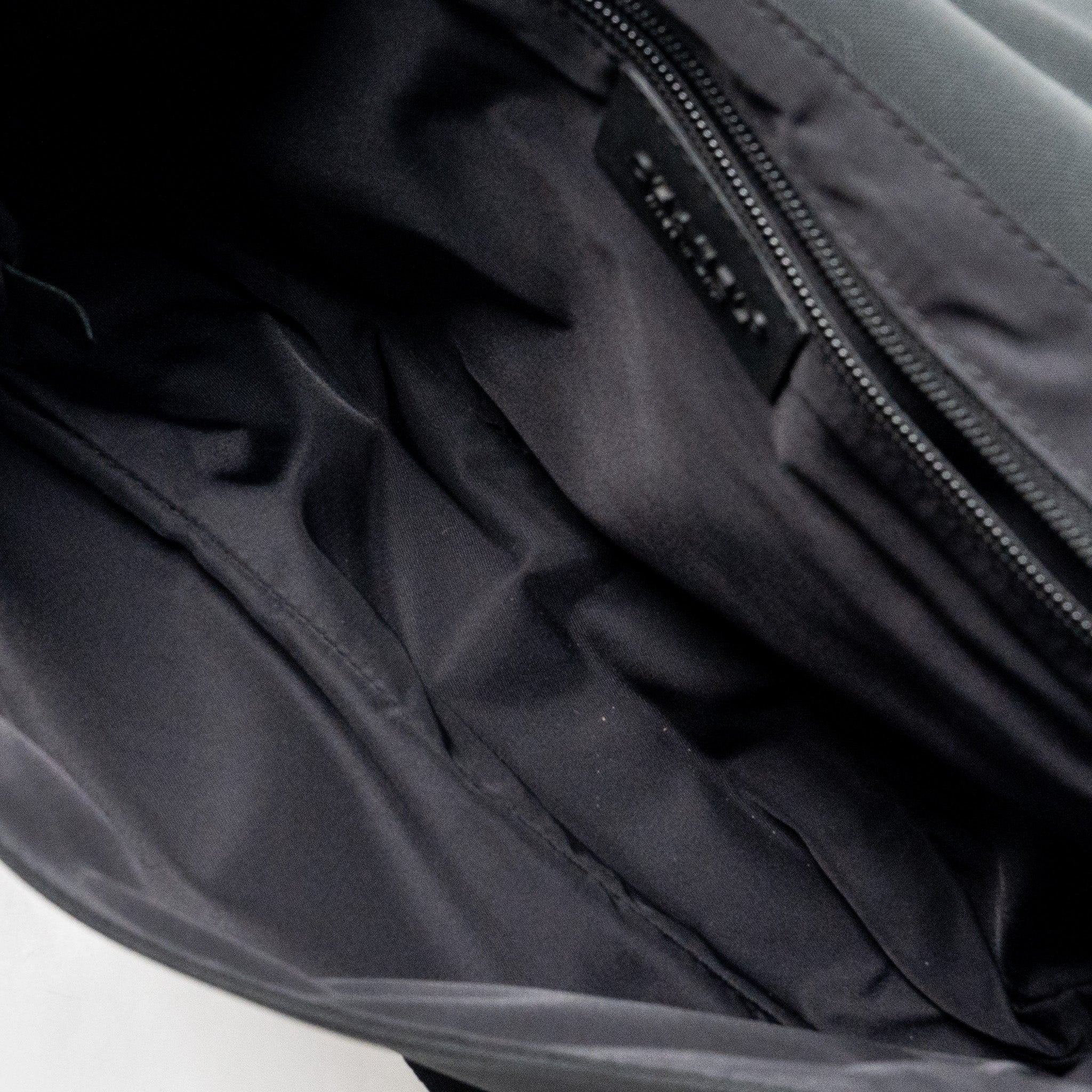 CHANEL VINTAGE MESSENGER SHOULDER BAG FELT/CANVAS BLACK SHW