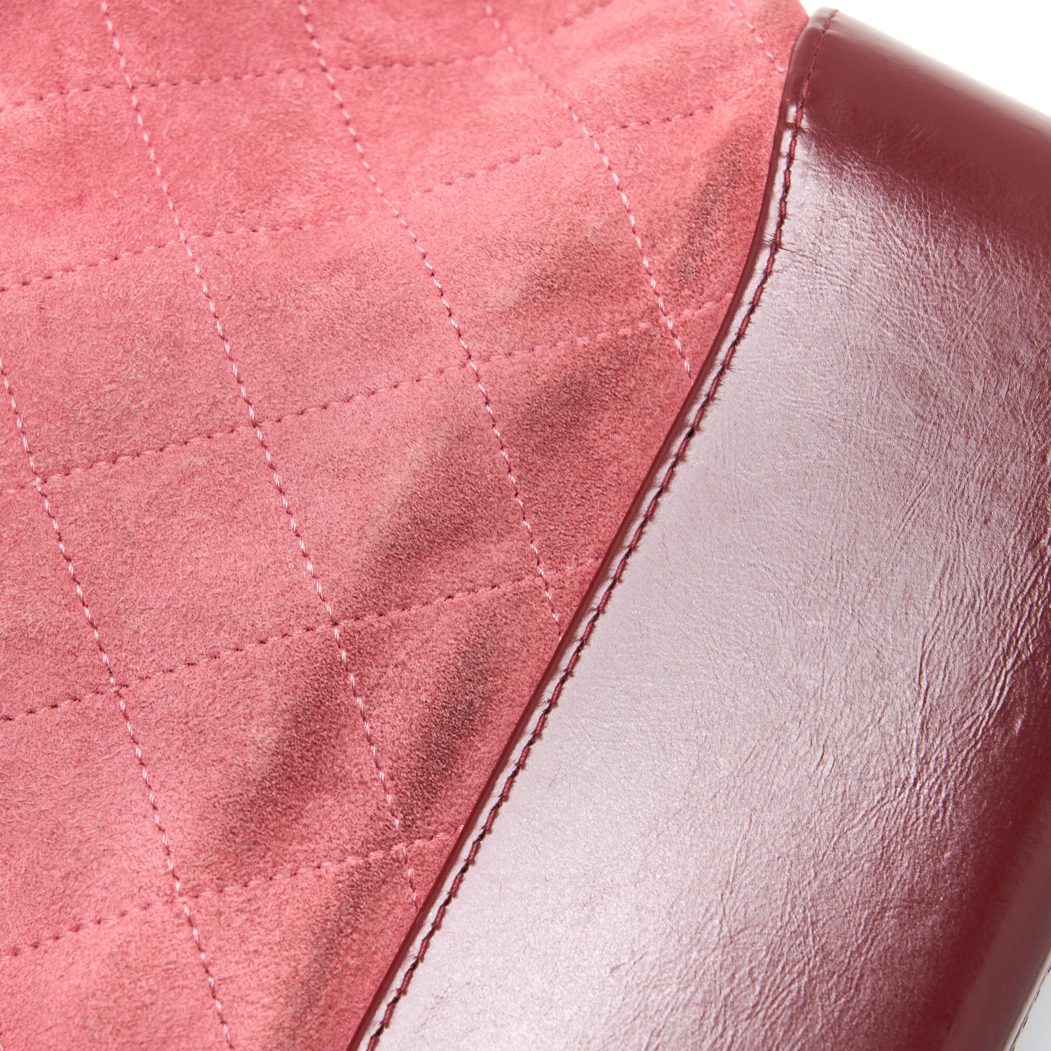 CHANEL LARGE GABRIELLE HOBO BAG SUEDE/LEATHER PINK MULTICOLOUR HARDWARE