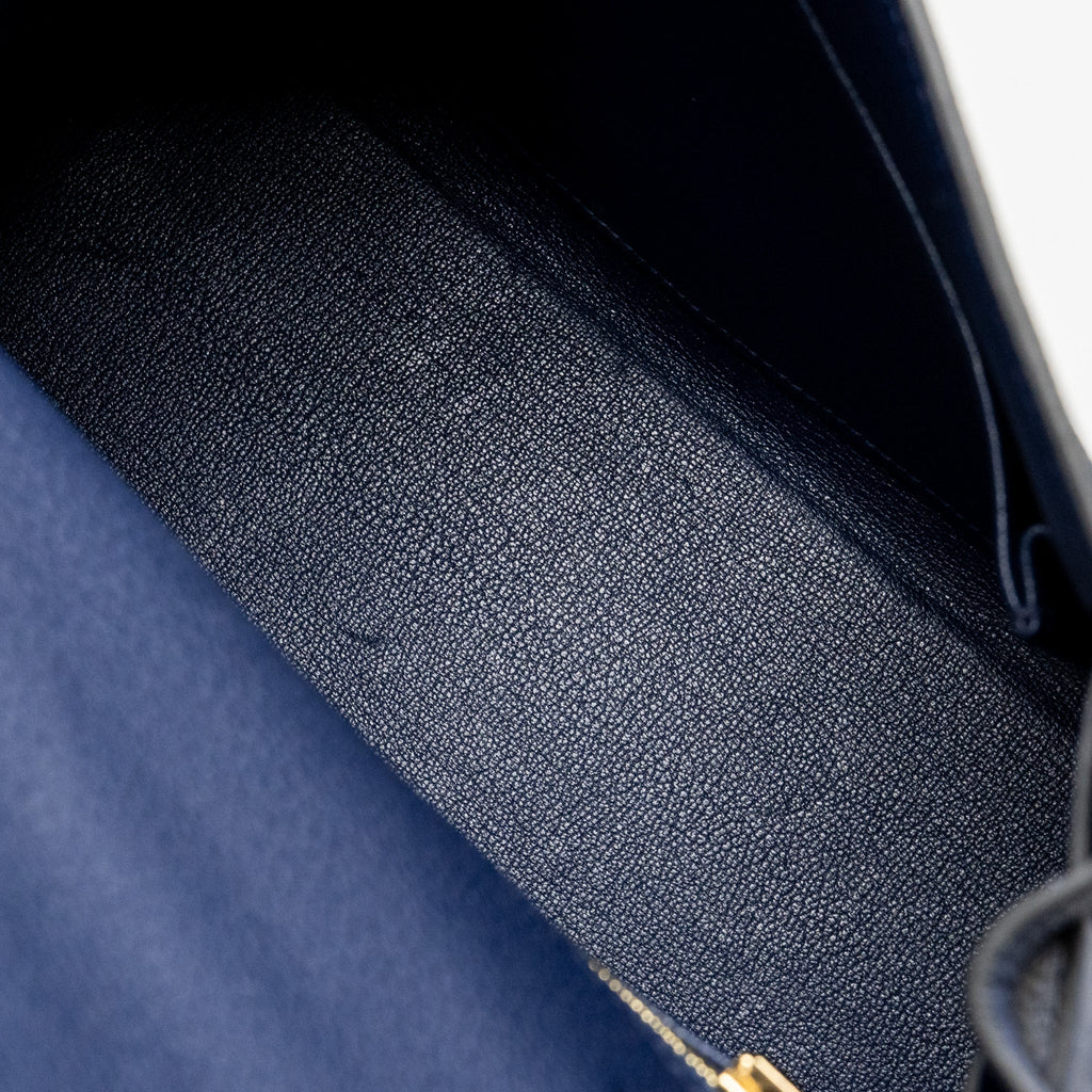 HERMES KELLY 25 TOGO BLEU SAPHIR GHW