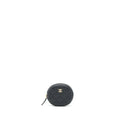 CHANEL CC LOGO ROUND COIN PURSE CAVIAR NAVY LGHW