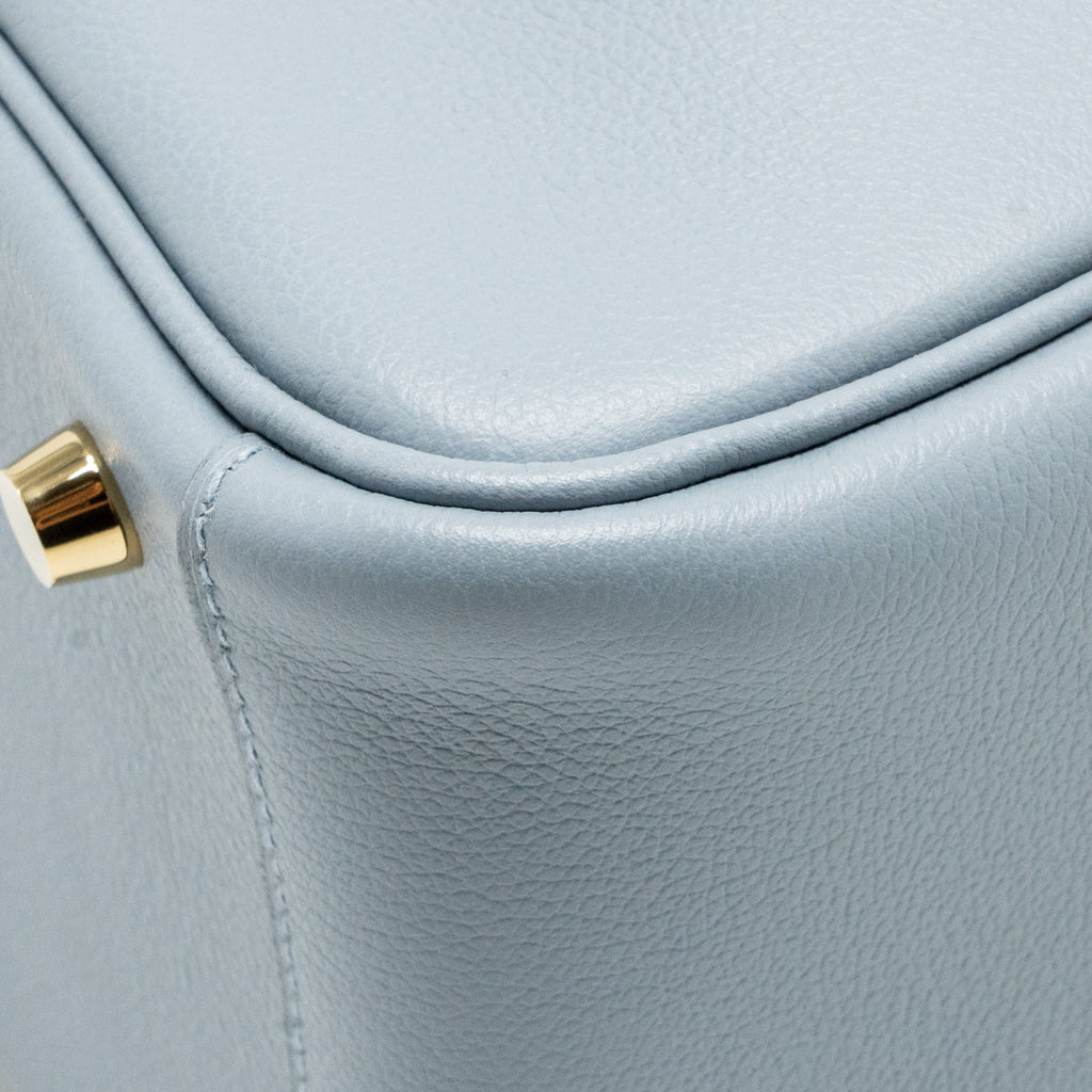 HERMES LINDY 26 EVERCOLOR BLEU LIN GHW