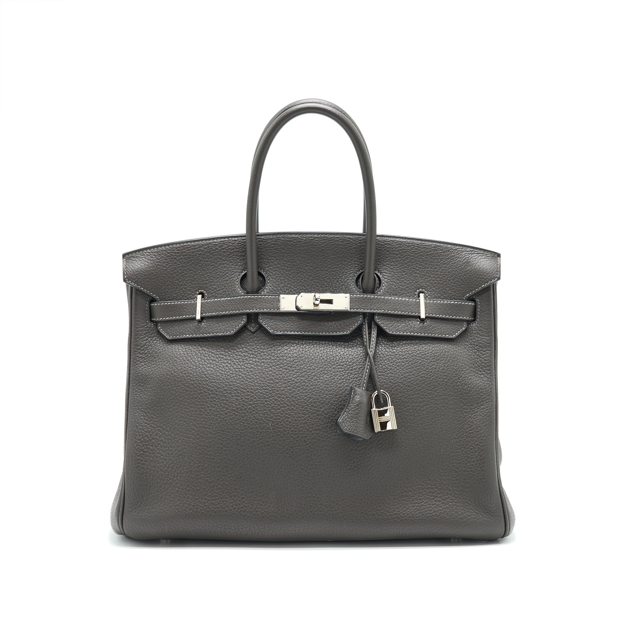 HERMES BIRKIN 35  DARK GREY SHW