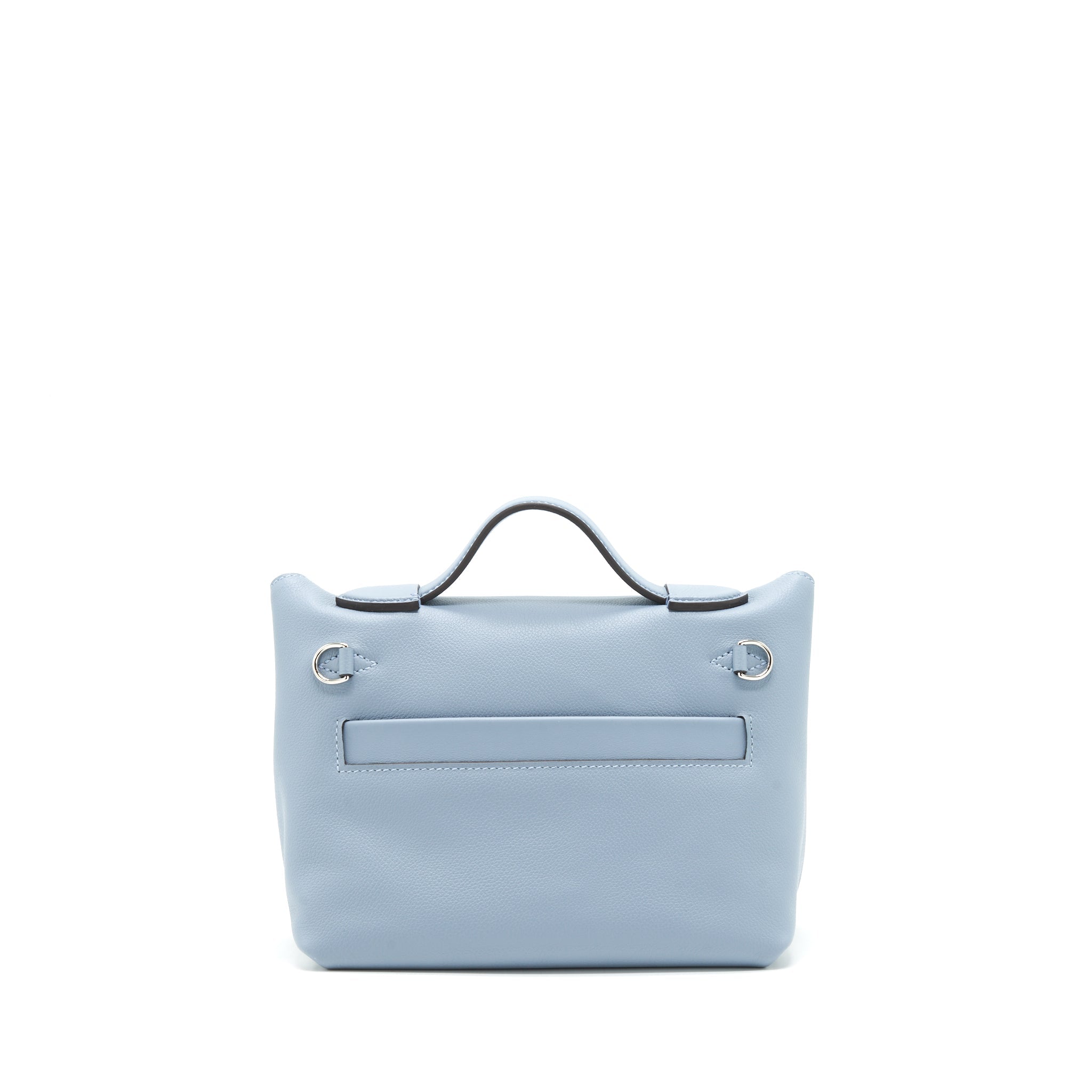 HERMES MINI 24/24 2424-21 BAG SWIFT/ EVERCOLOR BLUE LINE SHW