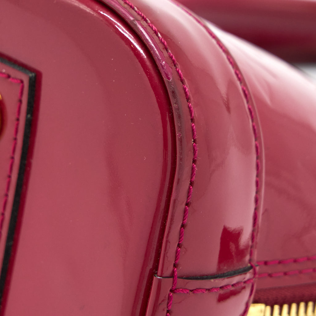 LOUIS VUITTON ALMA BB PATENT INDIAN ROSE GHW