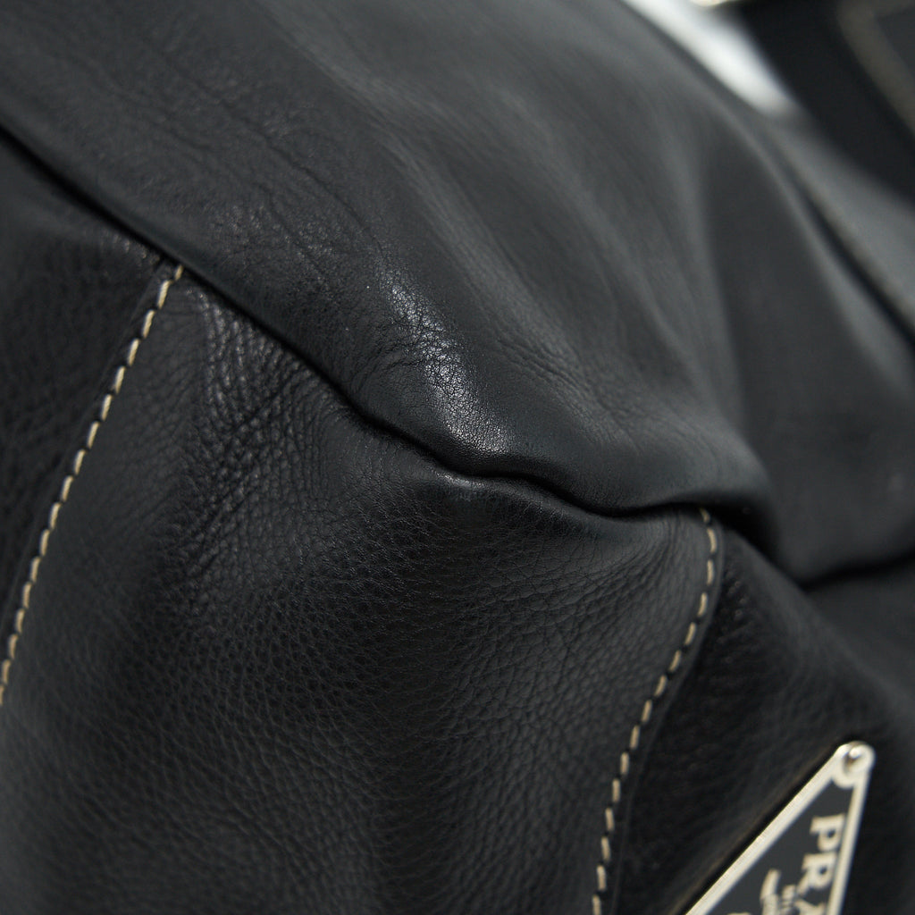 PRADA LONG SHOULDER BAG IN BLACK SHW