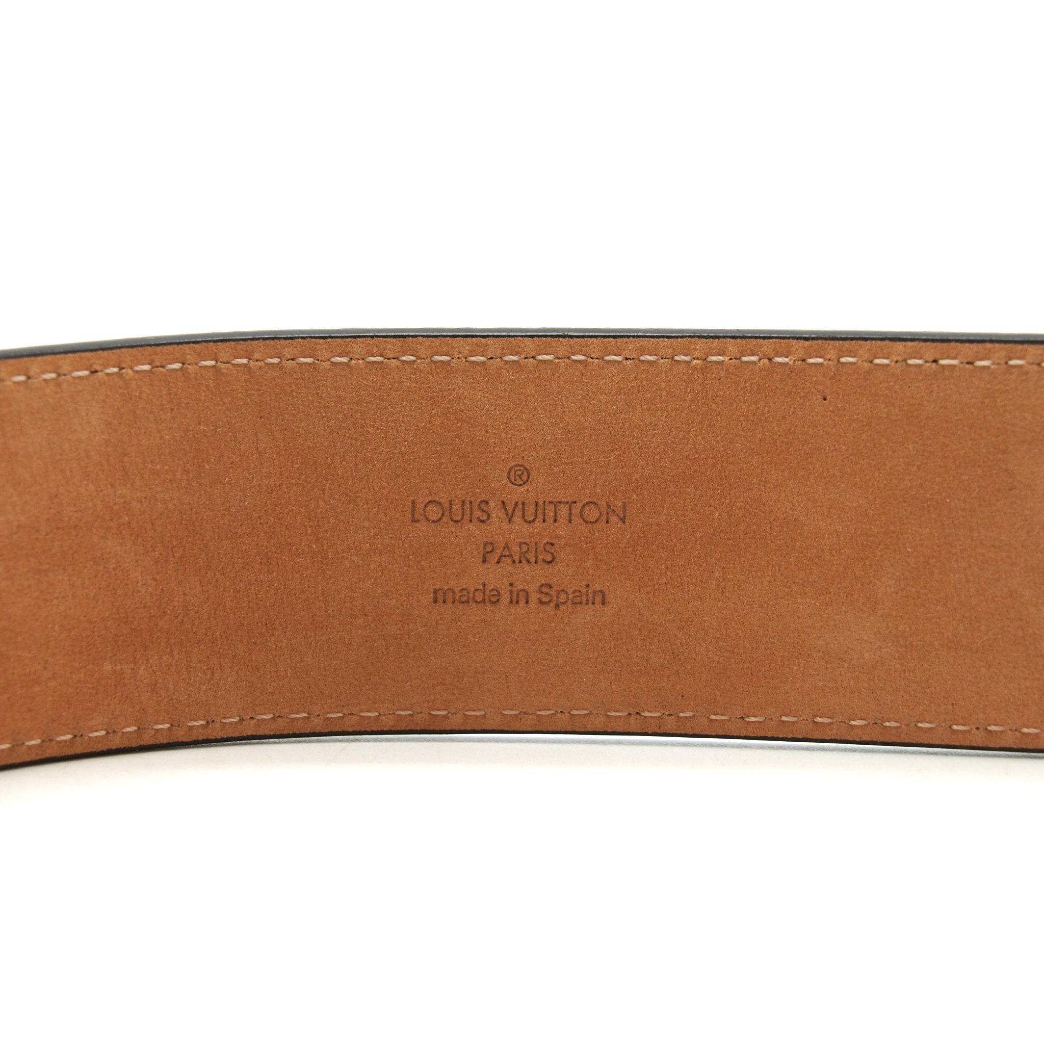 LOUIS VUITTON SIZE 95 BELT MONOGRAM GHW