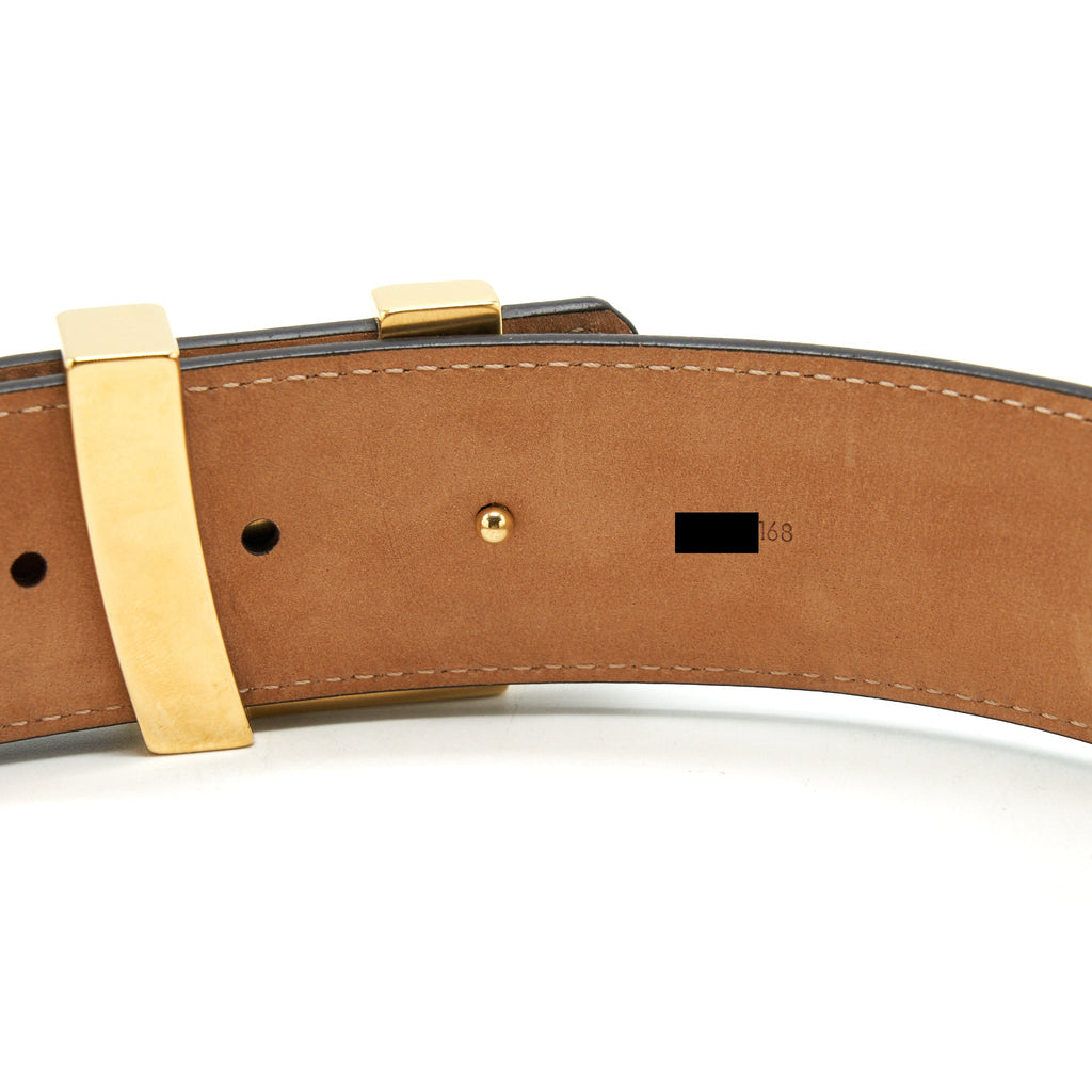 LOUIS VUITTON SIZE 95 BELT MONOGRAM GHW