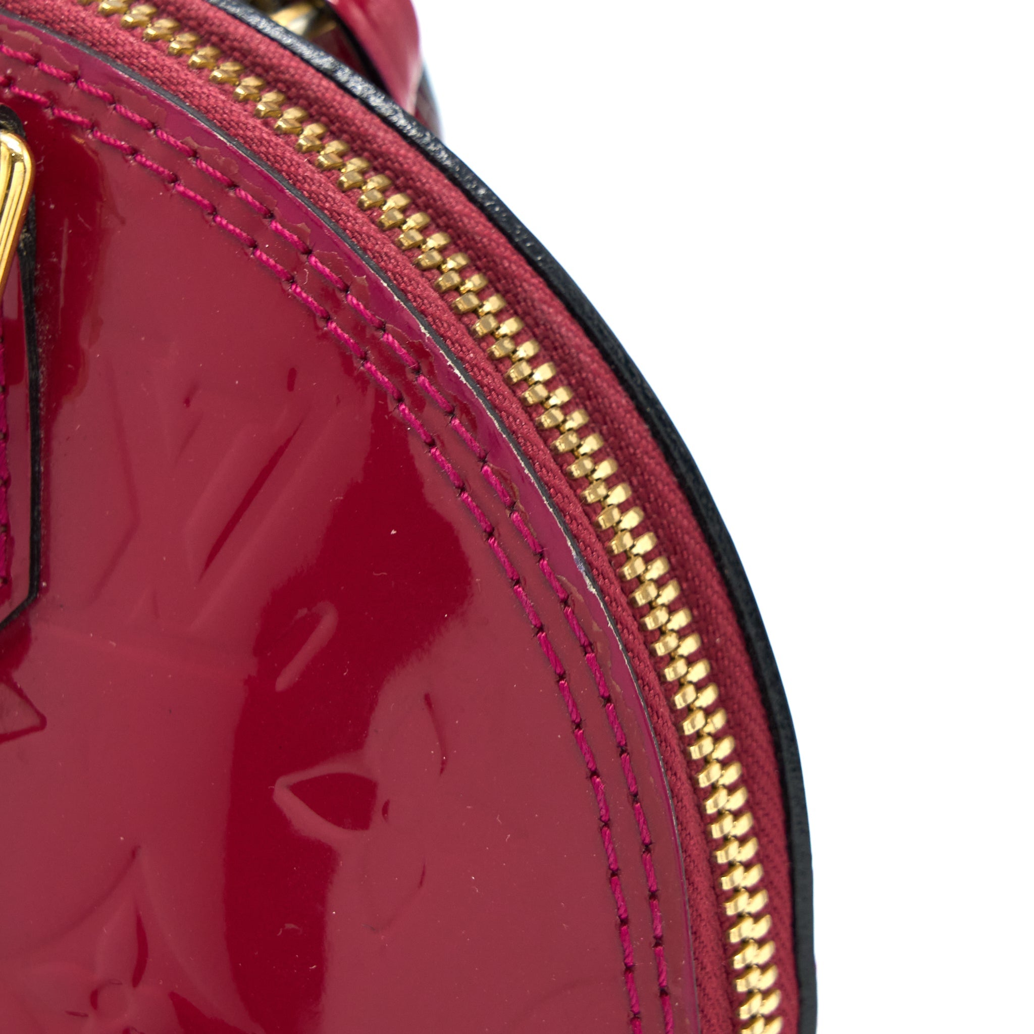 LOUIS VUITTON ALMA BB PATENT INDIAN ROSE GHW