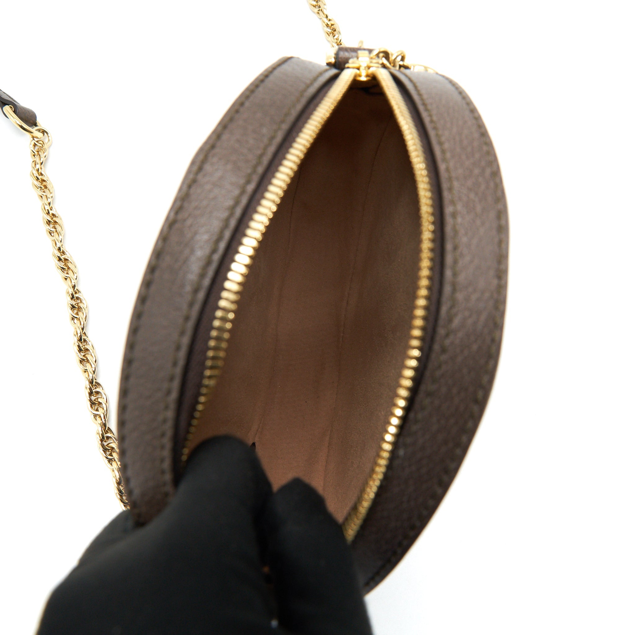 GUCCI OPHIDIA MINI GG ROUND SHOULDER BAG