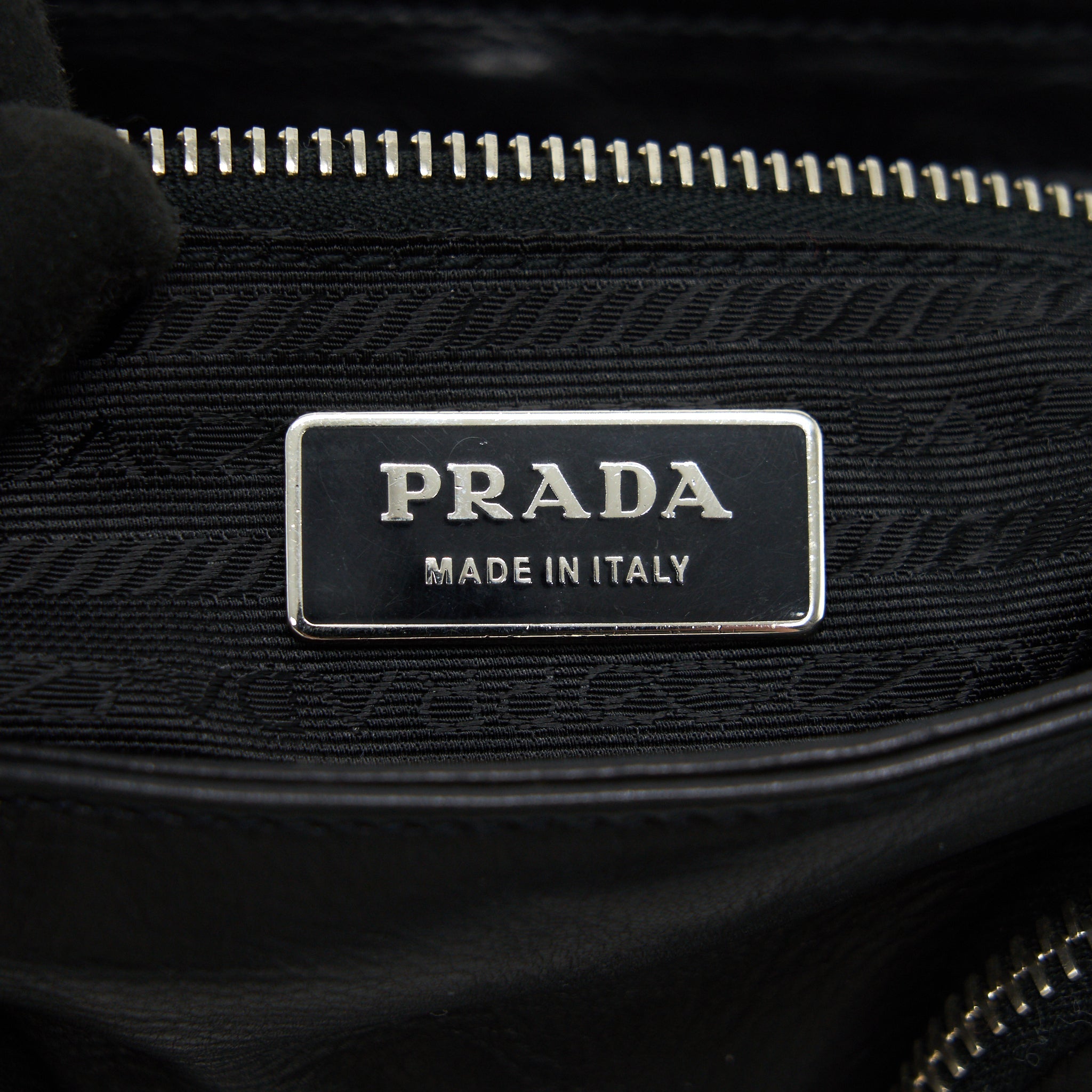 PRADA LONG SHOULDER BAG IN BLACK SHW