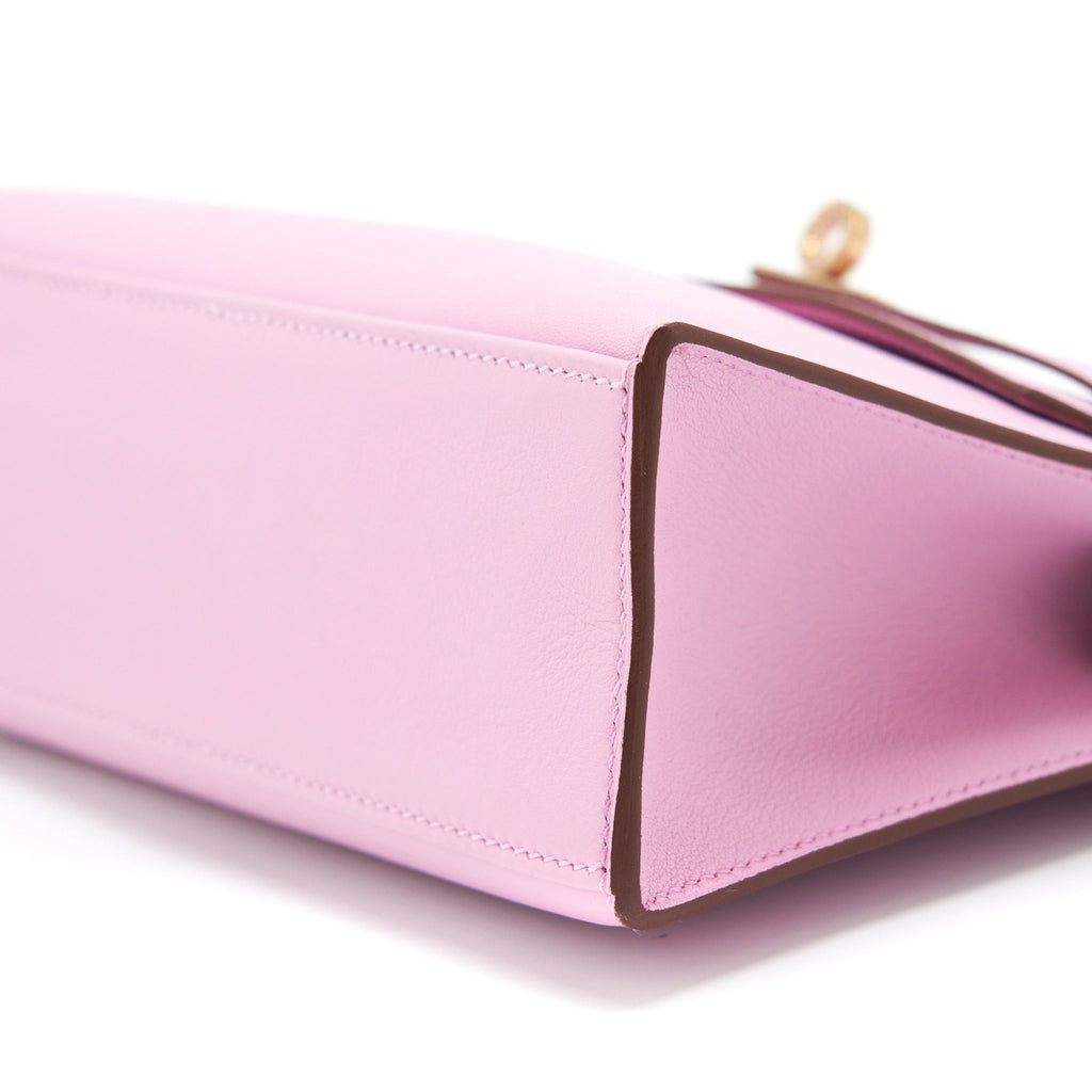 HERMES KELLY POCHETTE SWIFT X9 MAUVE SYLVESTRE RGHW