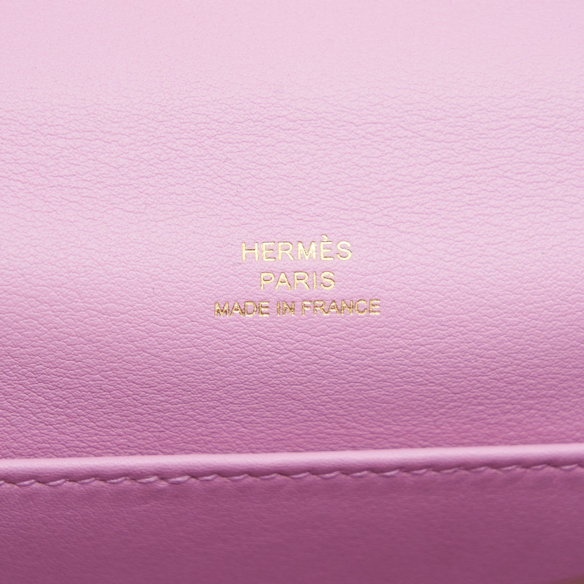 HERMES KELLY POCHETTE SWIFT X9 MAUVE SYLVESTRE RGHW