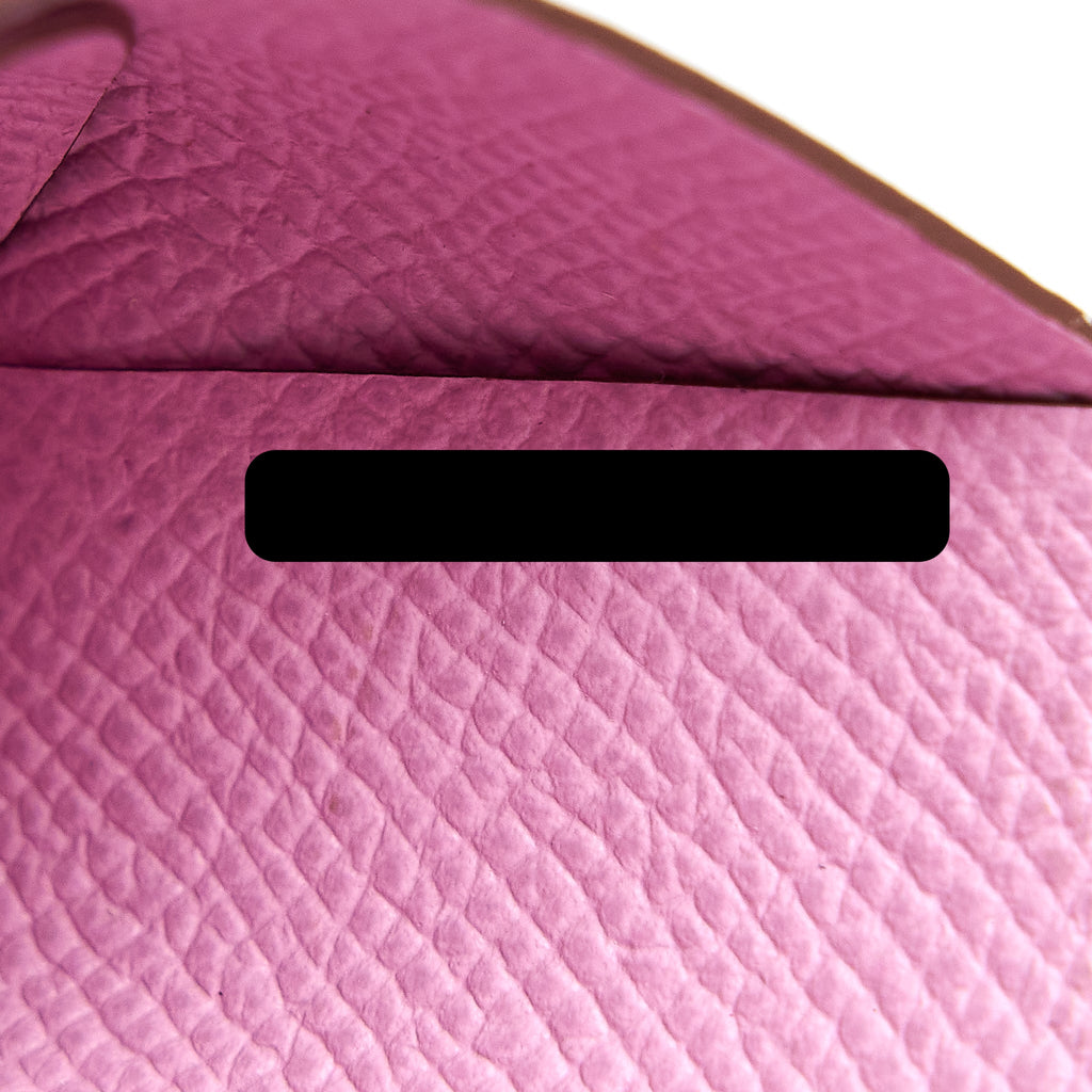 HERMES CALVI DUO CARD HOLDER EPSOM X9 MAUVE SYLVESTRE SHW
