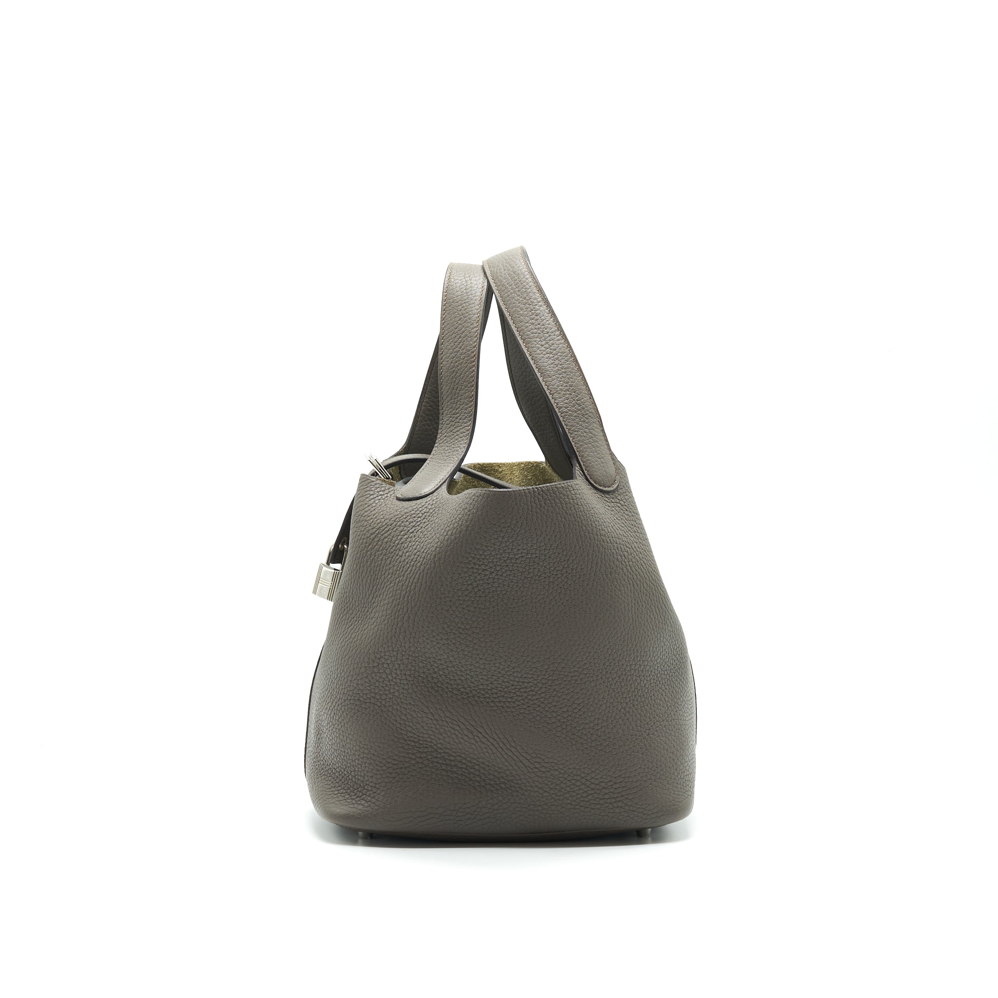 HERMES PICOTIN LOCK 22 GRIS ETAIN SHW