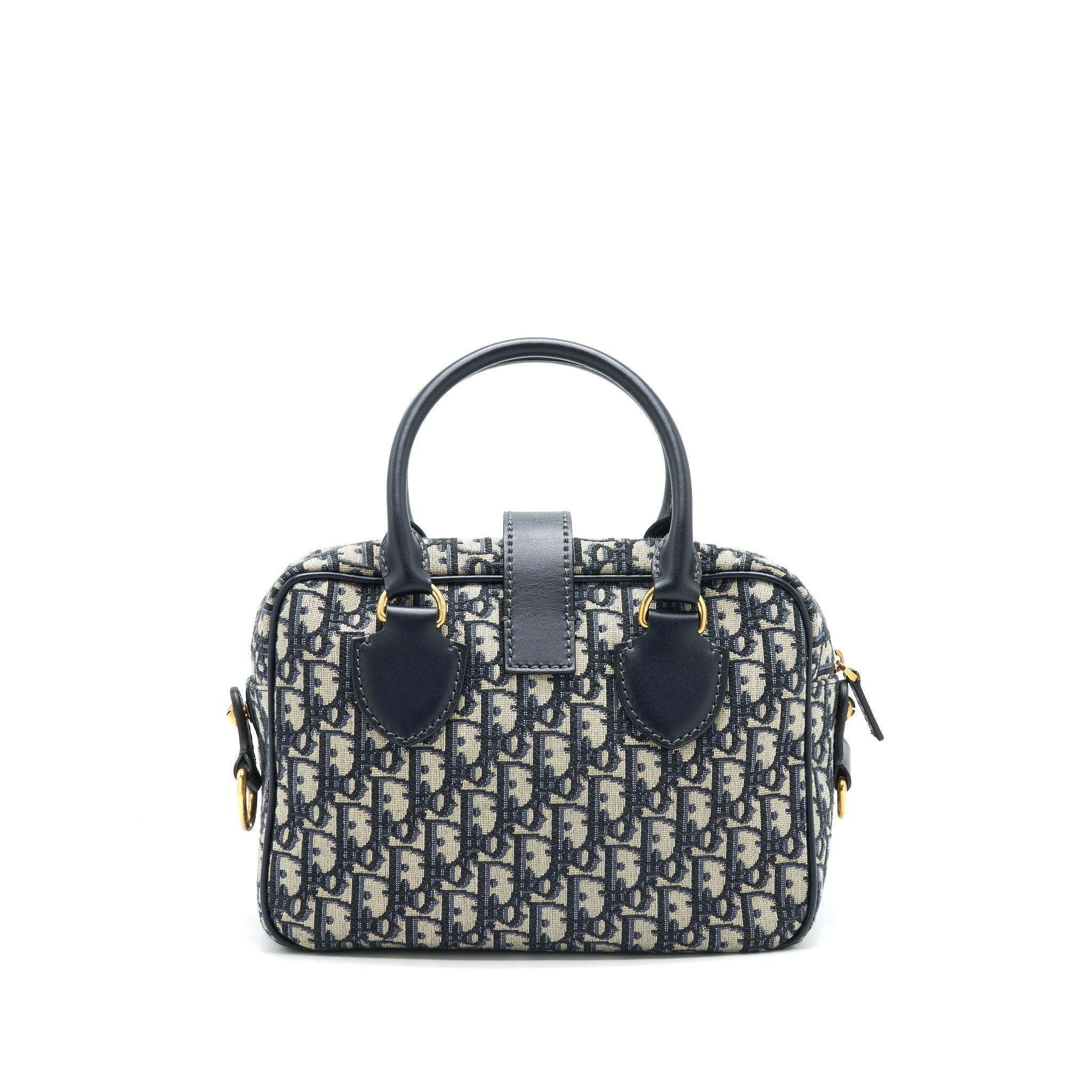DIOR OBLIQUE COLLECTION BLUE MONOGRAM CANVAS TOTE BAG