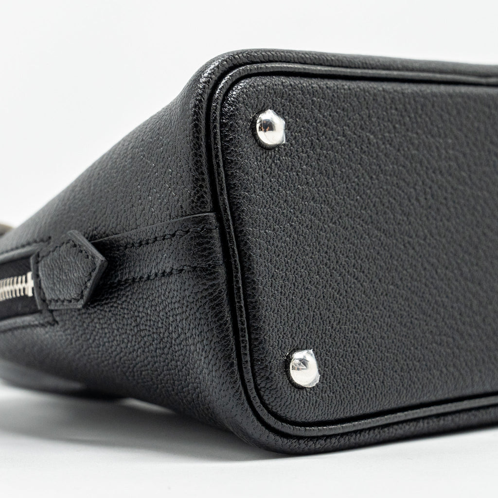 HERMES MINI BOLIDE CHEVRE MYSORE BLACK SHW