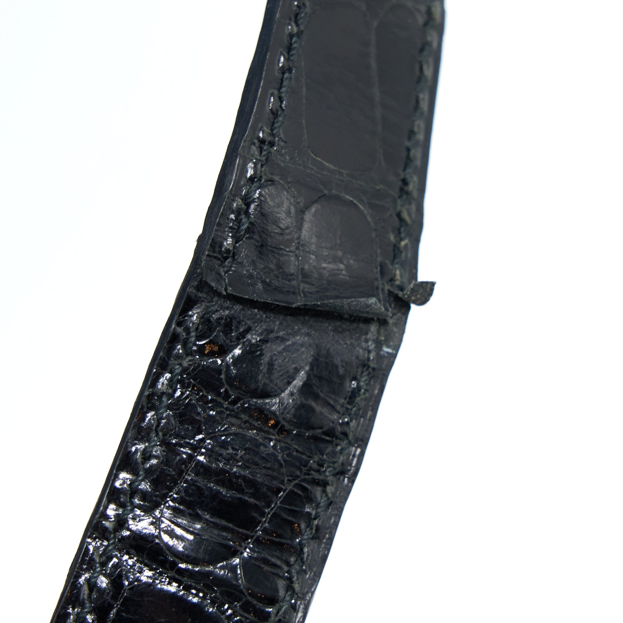 HERMES CONSTANCE 24 SHINY ALLIGATOR LEATHER BLACK GHW