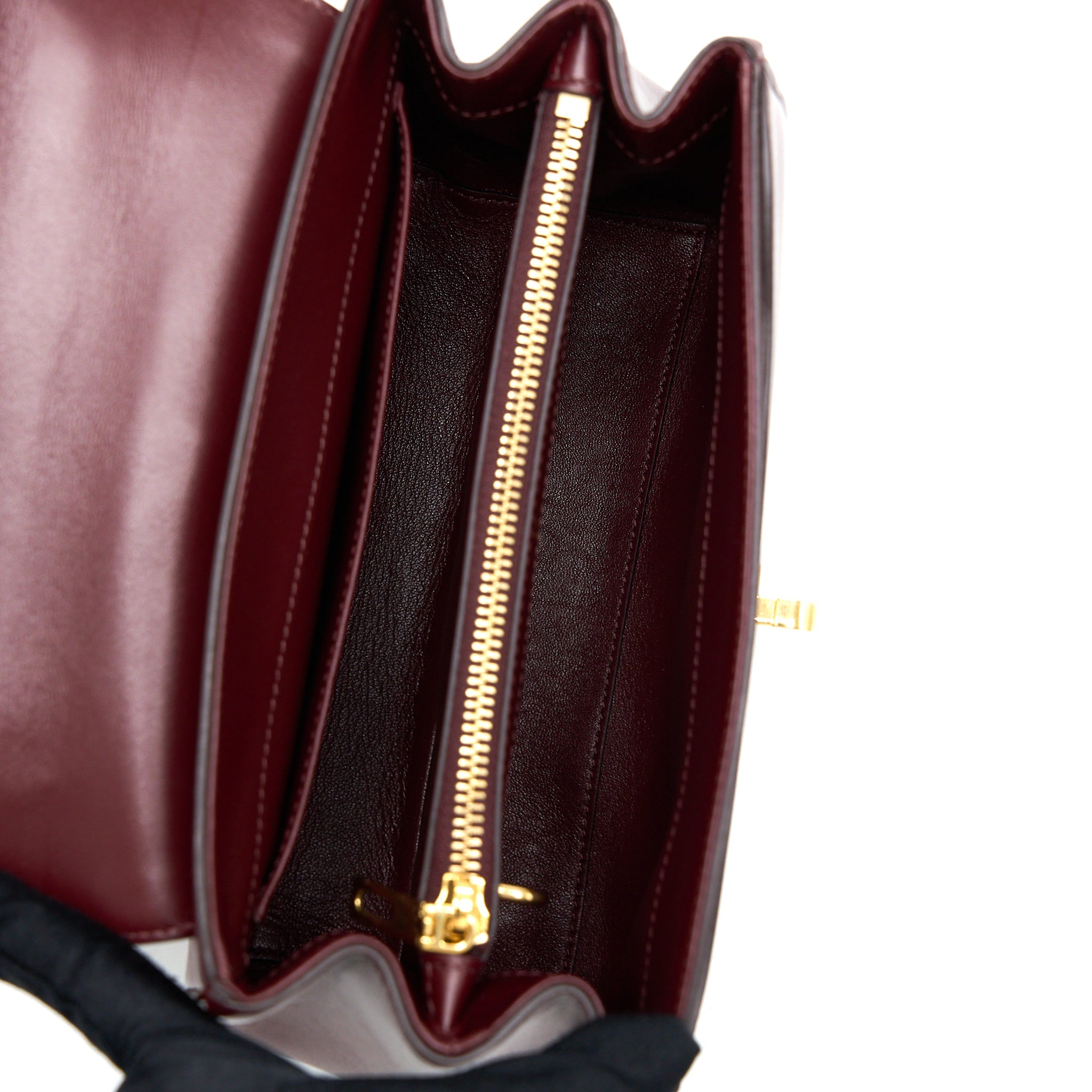 CELINE SMALL 16 BAG LIGHT BURGUNDY CALFSKIN GHW