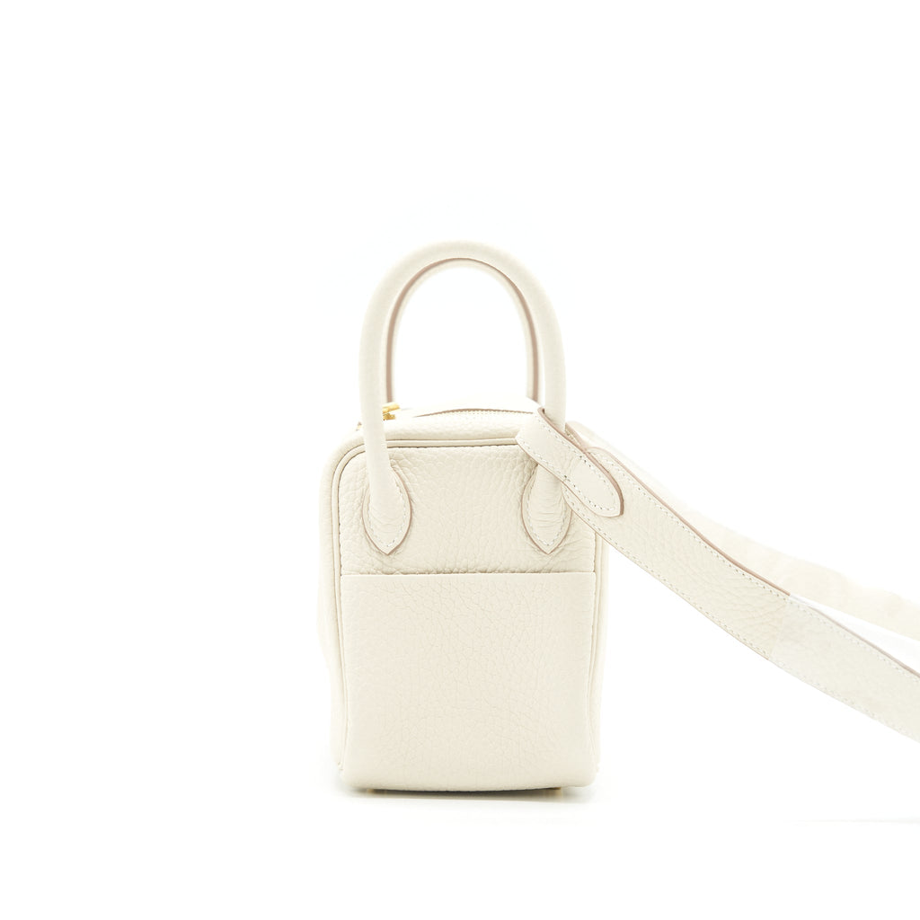 HERMES MINI LINDY CLEMENCE CRAIE GHW