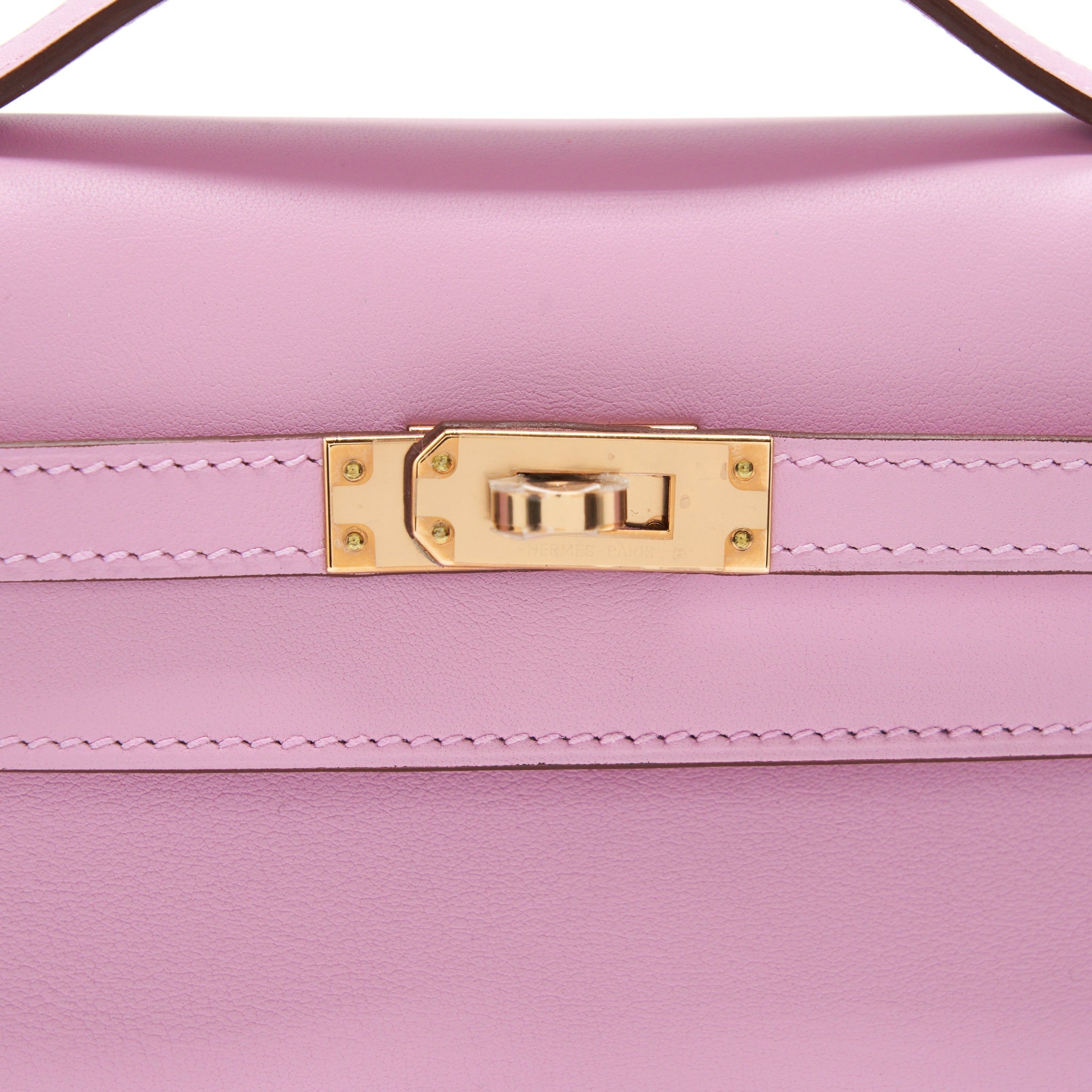 HERMES KELLY POCHETTE SWIFT X9 MAUVE SYLVESTRE RGHW