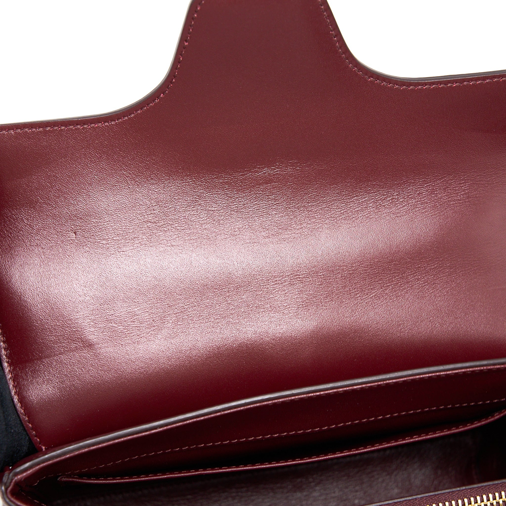 CELINE SMALL 16 BAG LIGHT BURGUNDY CALFSKIN GHW