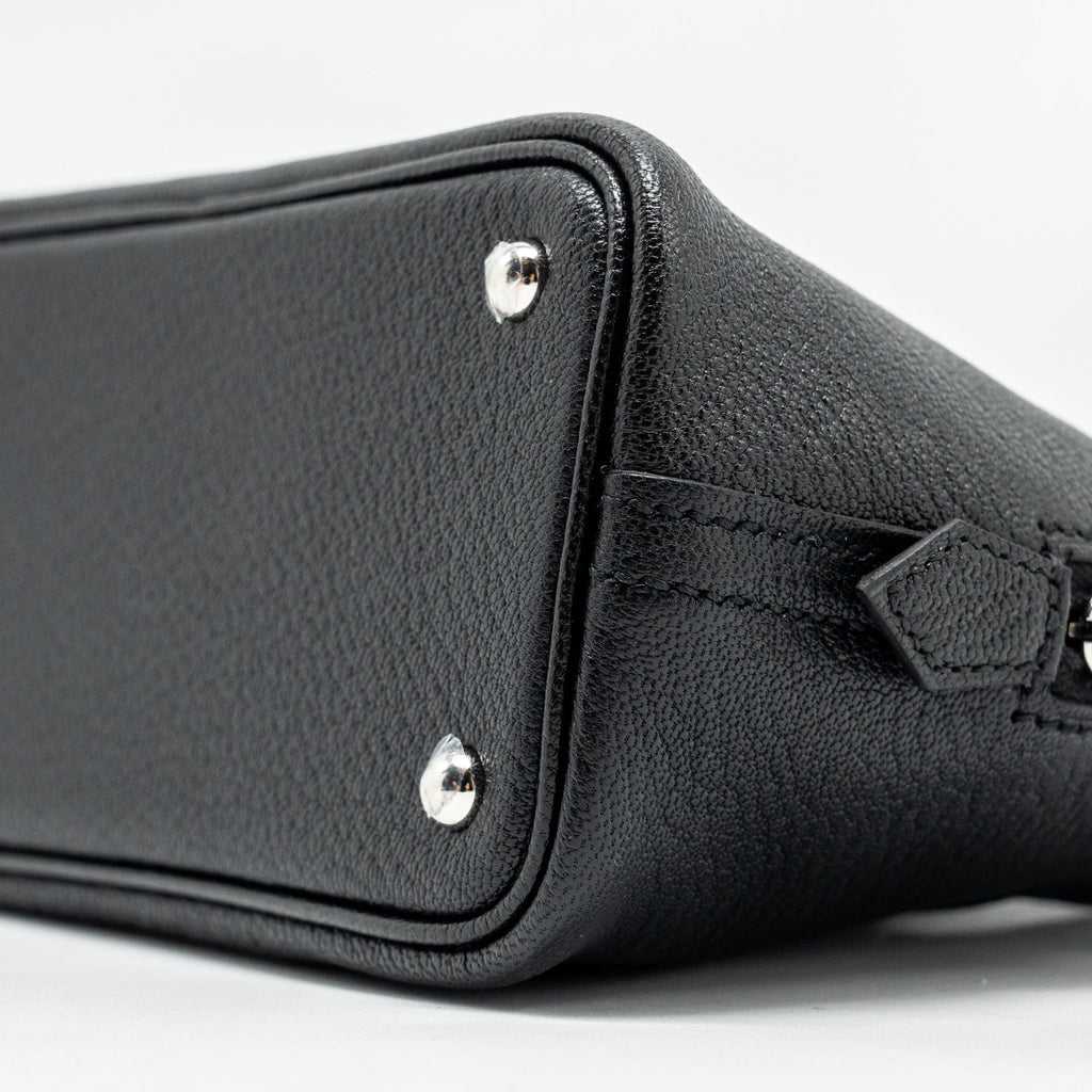 HERMES MINI BOLIDE CHEVRE MYSORE BLACK SHW