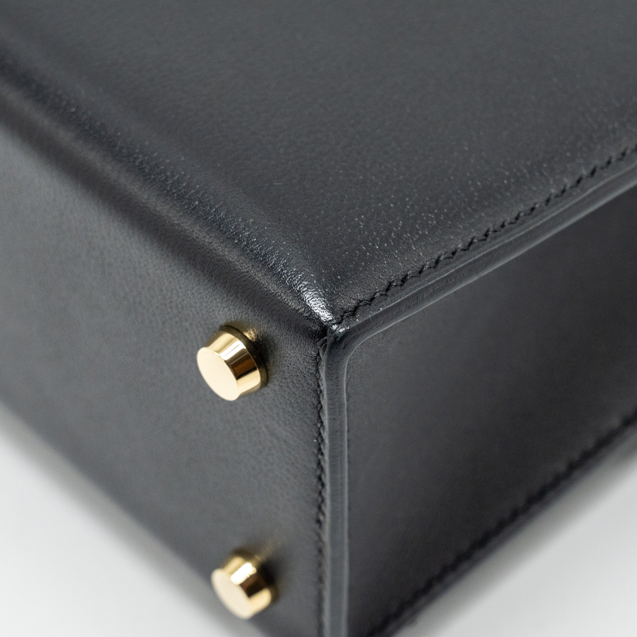 HERMES VERROU 21 BAG ALLEGRETTO PERMABRASS BLACK LGHW