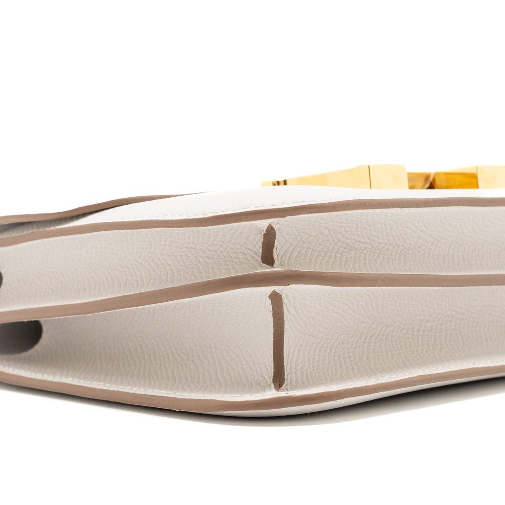 HERMES MINI CONSTANCE EPSOM GRIS PALE GHW