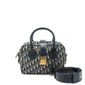 DIOR OBLIQUE COLLECTION BLUE MONOGRAM CANVAS TOTE BAG