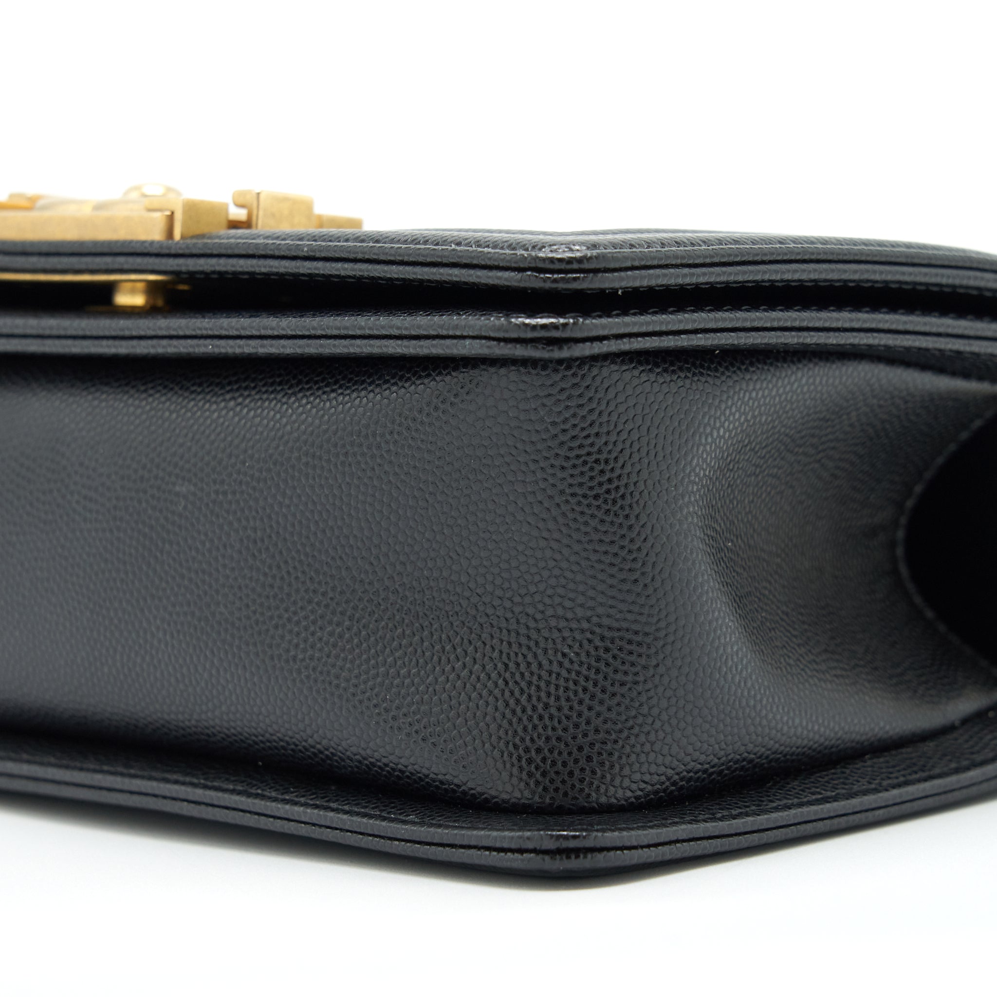 CHANEL SMALL BOY BAG CAVIAR BLACK GHW