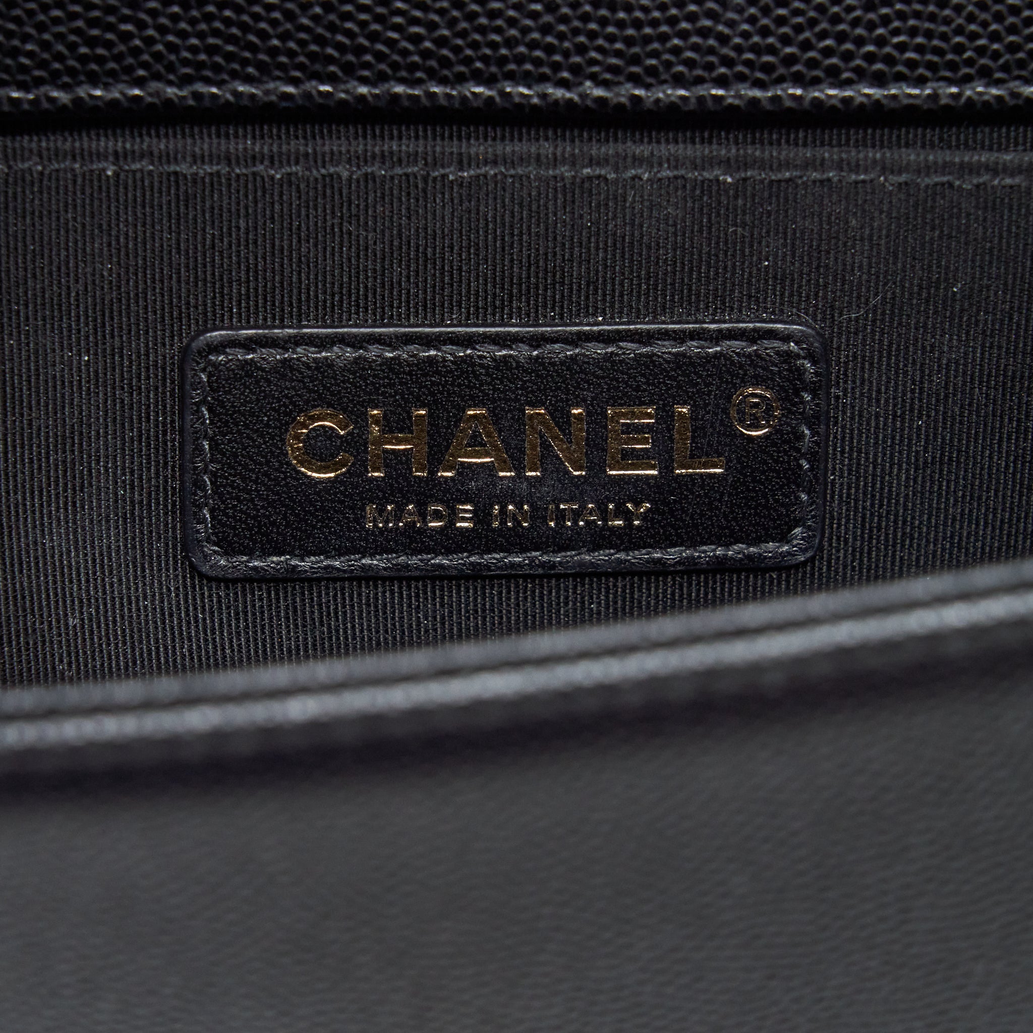 CHANEL SMALL BOY BAG CAVIAR BLACK GHW