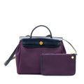 HERMES HERBAG 31 ZIP BAG CANVAS/VACHE HUNTER CASSIE/BLEU INDIGO GHW