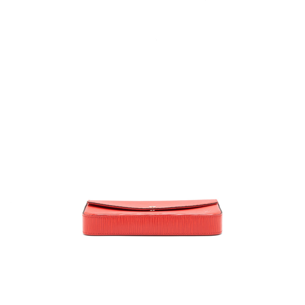 LOUIS VUITTON FELICIE POCHETTE RED SHW