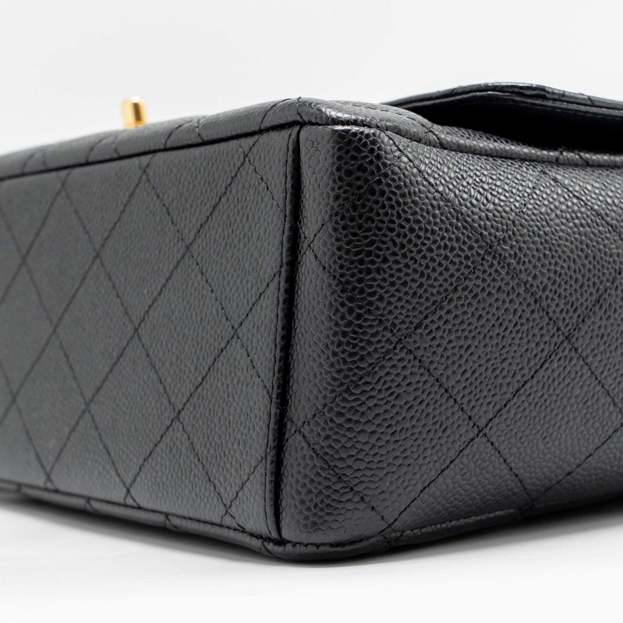 CHANEL MAXI CLASSIC DOUBLE FLAP BAG CAVIAR BLACK GHW