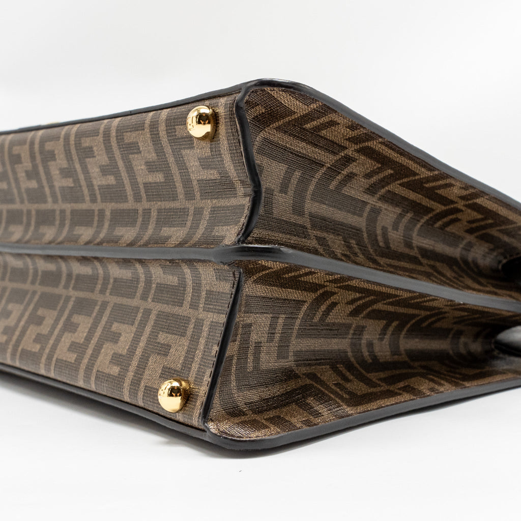 FENDI PEEKABOO ISEEU ANTONIO LOPEZ ZUCCA COATED CANVAS MULTICOLOUR GHW