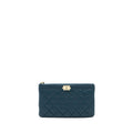 CHANEL BOY POUCH CAVIAR DARK GREEN LGHW
