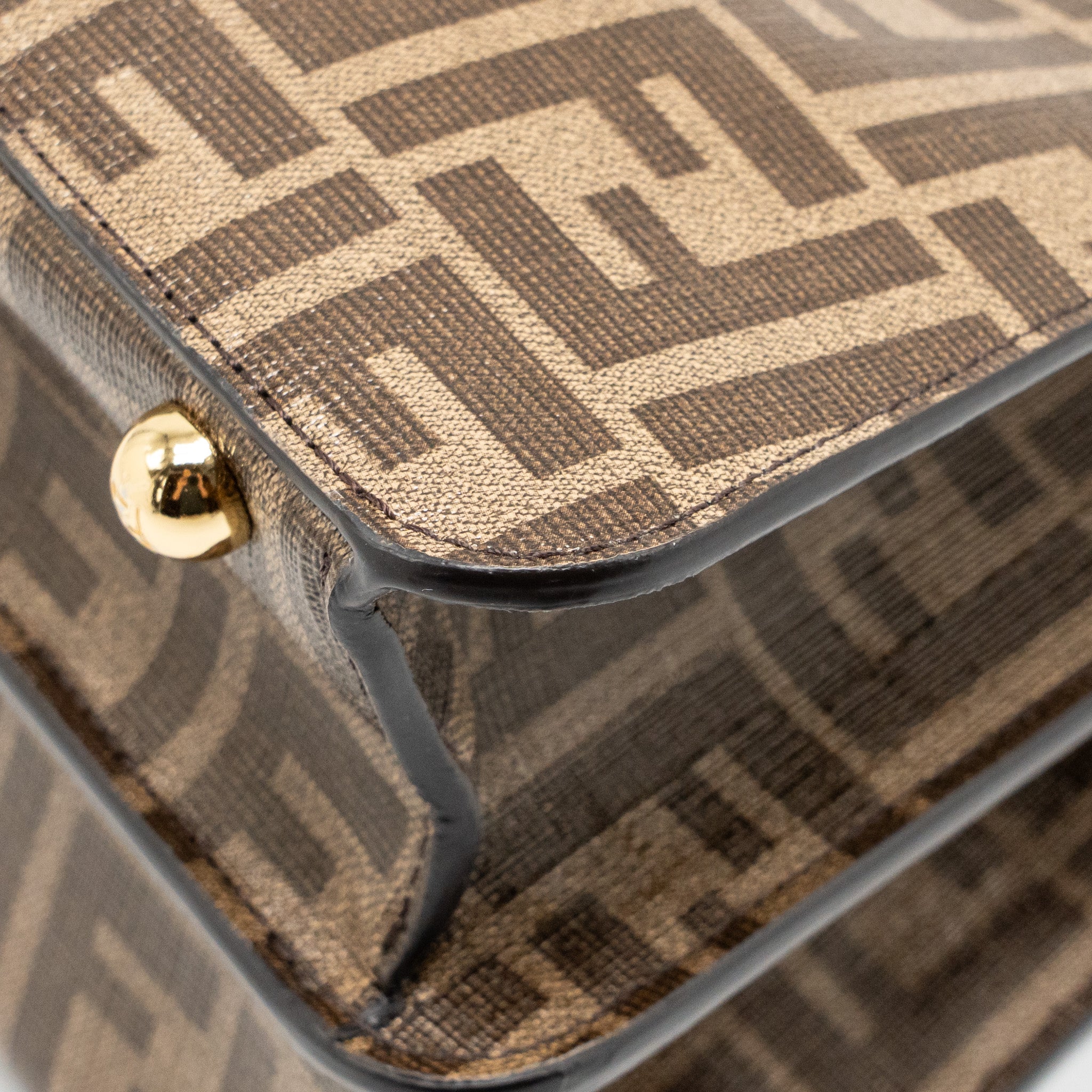 FENDI PEEKABOO ISEEU ANTONIO LOPEZ ZUCCA COATED CANVAS MULTICOLOUR GHW