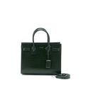 SAINT LAURENT BABY SAC DE JOUR CROC EMBOSSED DARK GREEN SHW