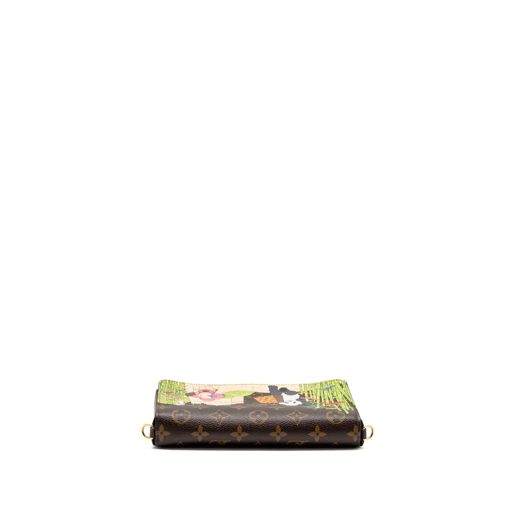 LOUIS VUITTON FELICIE POCHETTE LIMITED EDITION MONOGRAM CANVAS GHW