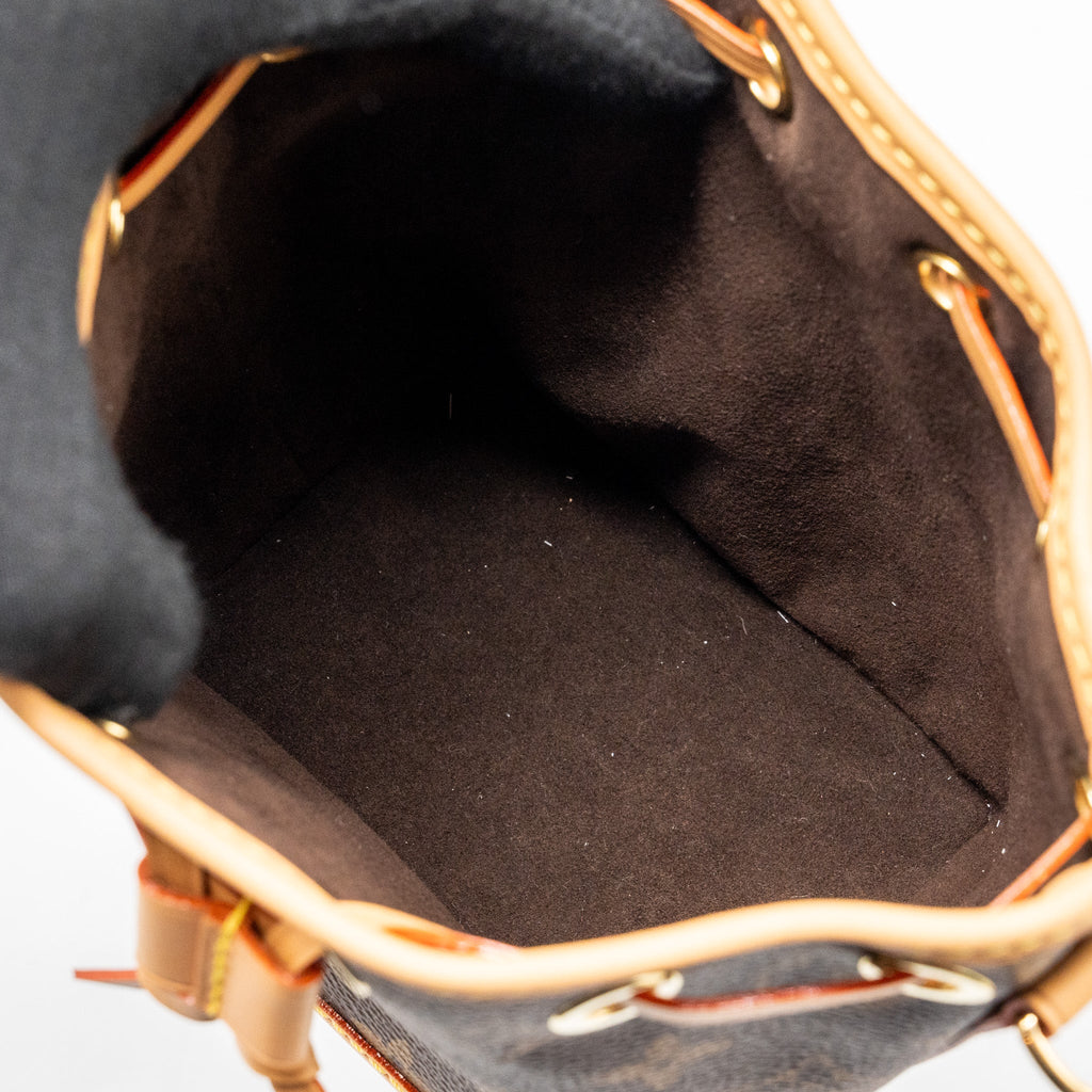 LOUIS VUITTON NANO NOE MONOGRAM CANVAS GHW