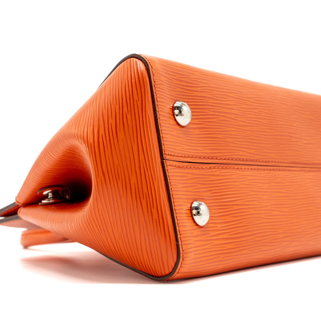 LOUIS VUITTON TOP HANDLE TOTE BAG EPI ORANGE SHW
