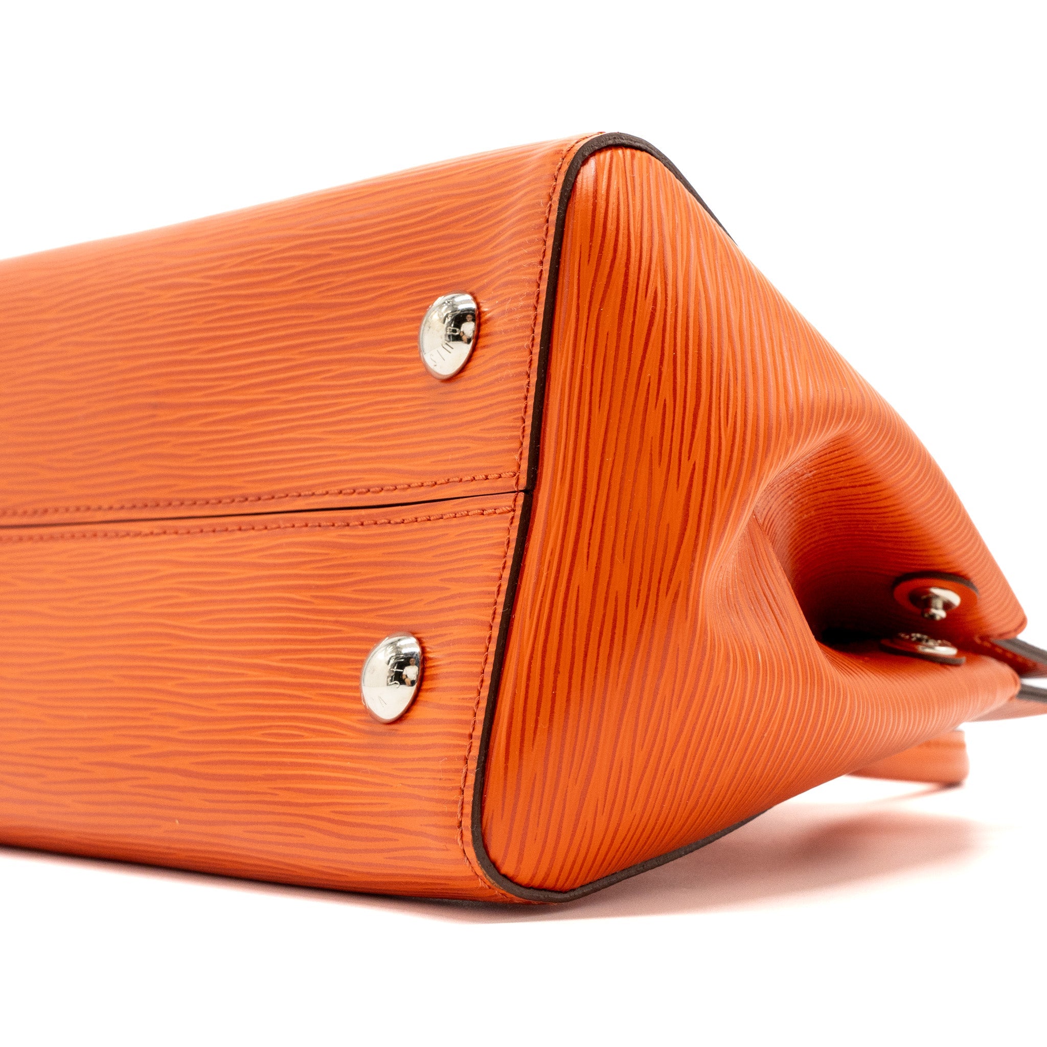 LOUIS VUITTON TOP HANDLE TOTE BAG EPI ORANGE SHW