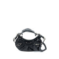 BALENCIAGA LE CAGOLE XS SHOULDER BAG ARENA LAMBSKIN BLACK SHW