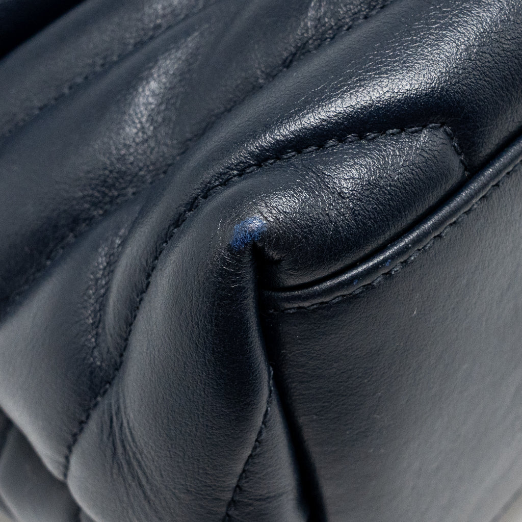 SAINT LAURENT/YSL MEDIUM LOU LOU BAG CALFSKIN DARK BLUE SHW