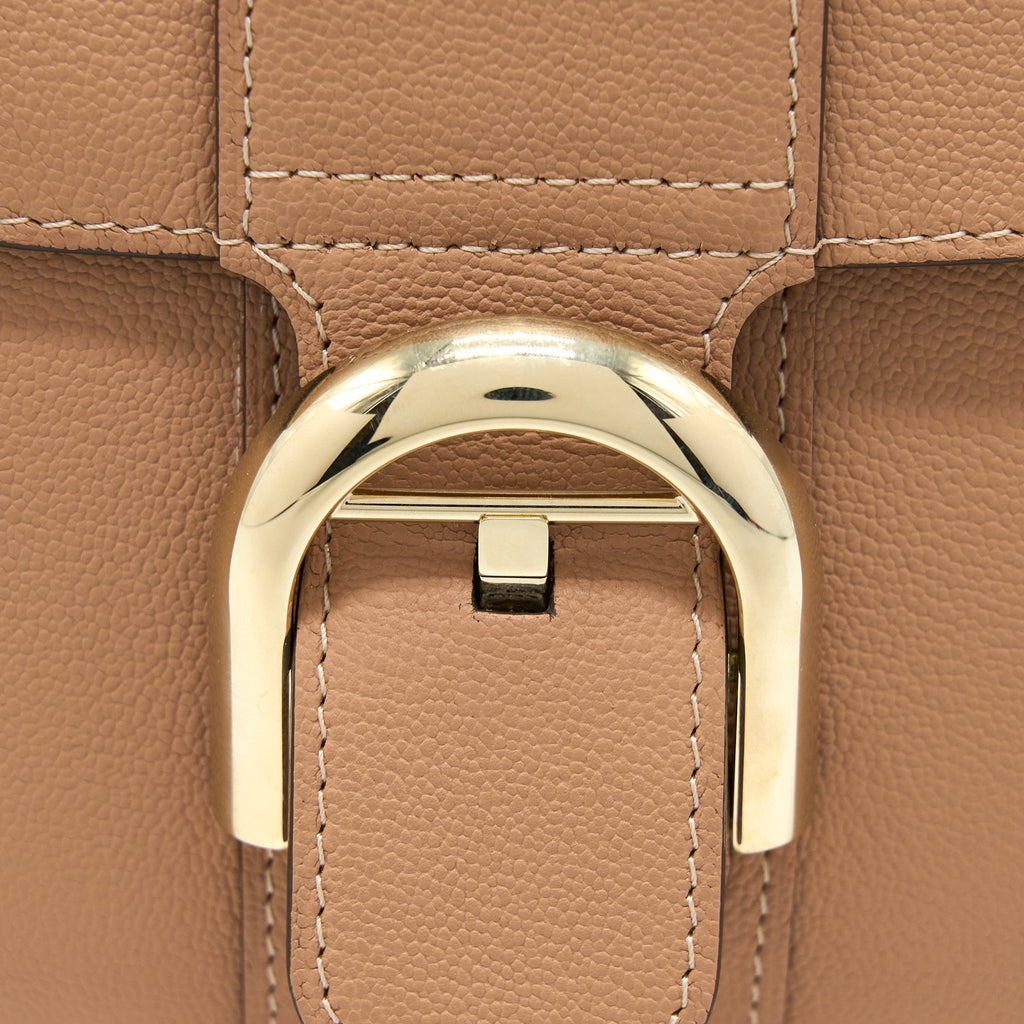 DELAUX MINI BRILLIANT CALFSKIN BEIGE LGHW