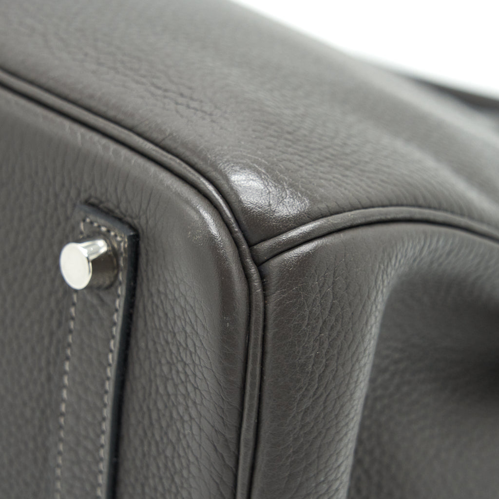 HERMES BIRKIN 35  DARK GREY SHW