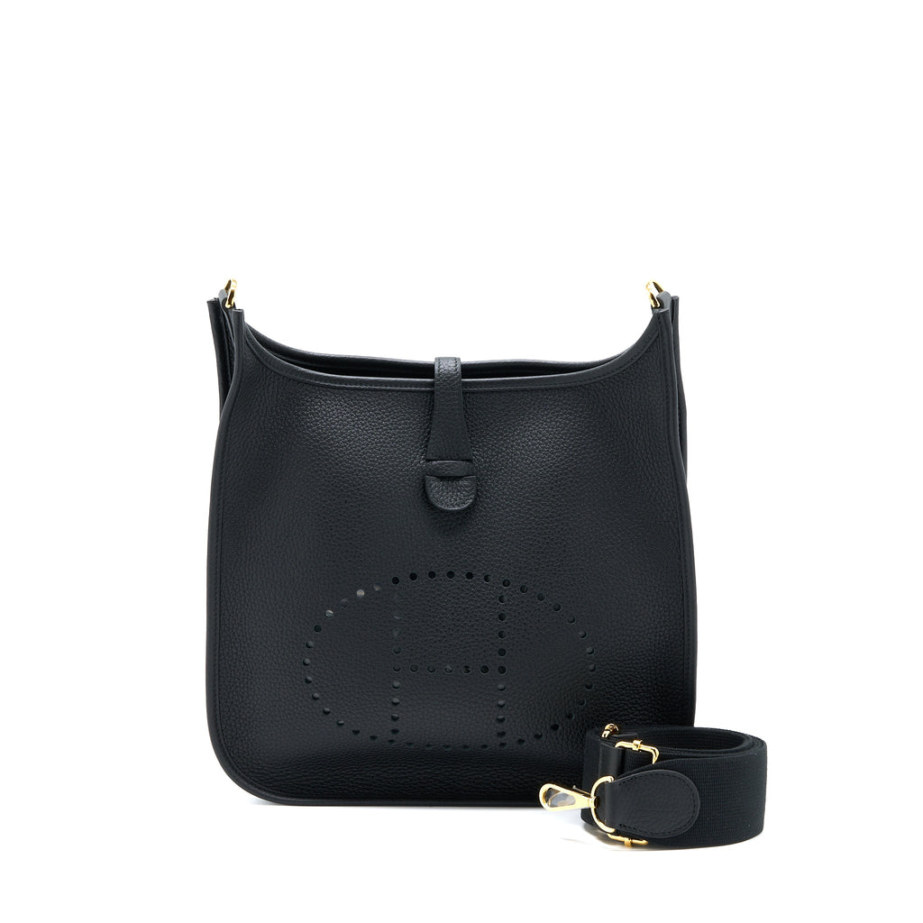 HERMES EVELYN 29 CLEMENCE BLACK GHW