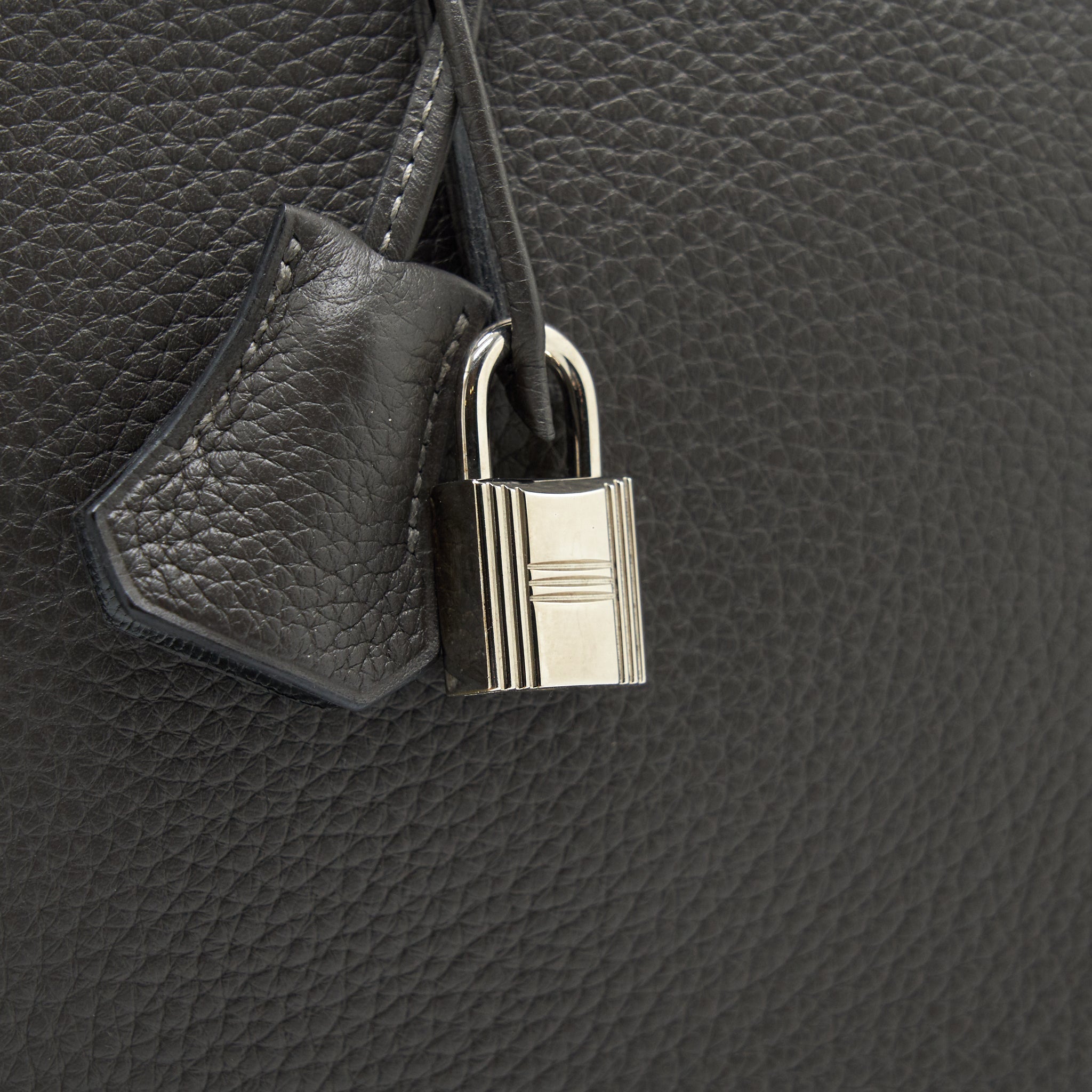 HERMES BIRKIN 35  DARK GREY SHW