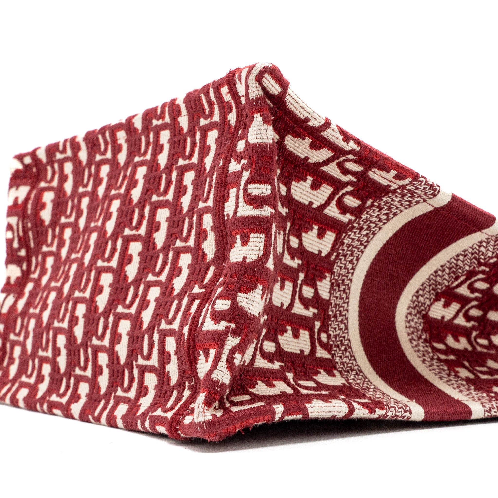 DIOR SMALL BOOK TOTE OBLIQUE EMBROIDERY CANVAS RED