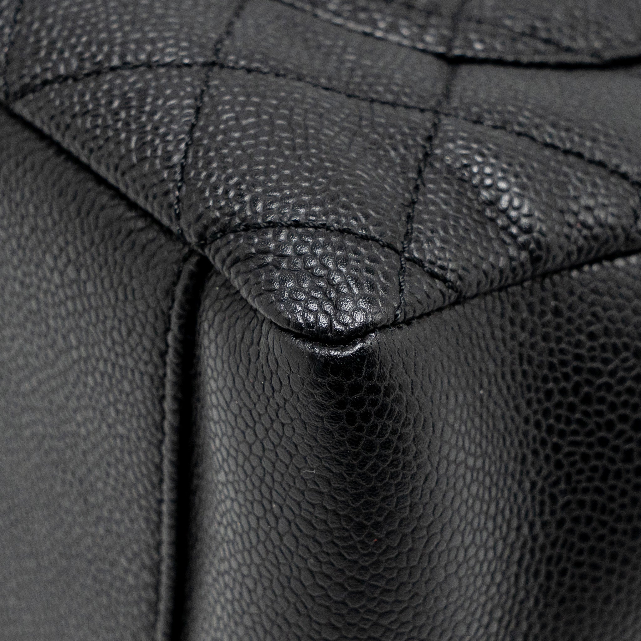 CHANEL GRAND SHOPPING TOTE BAG CAVIAR BLACK GHW